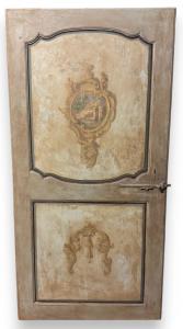 PTL715 - Porta antiga lacada bifacial, época de 1700, medidas cm L 100 x A 200